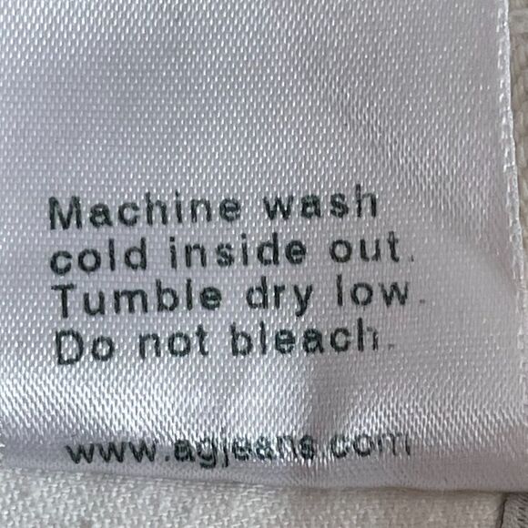 AG The Stilt White Cigarette Crop Jeans Sz 26 - Picture 5 of 9